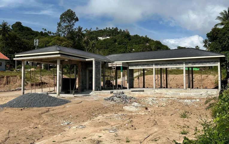 developerský projekt maha baan villas stavba