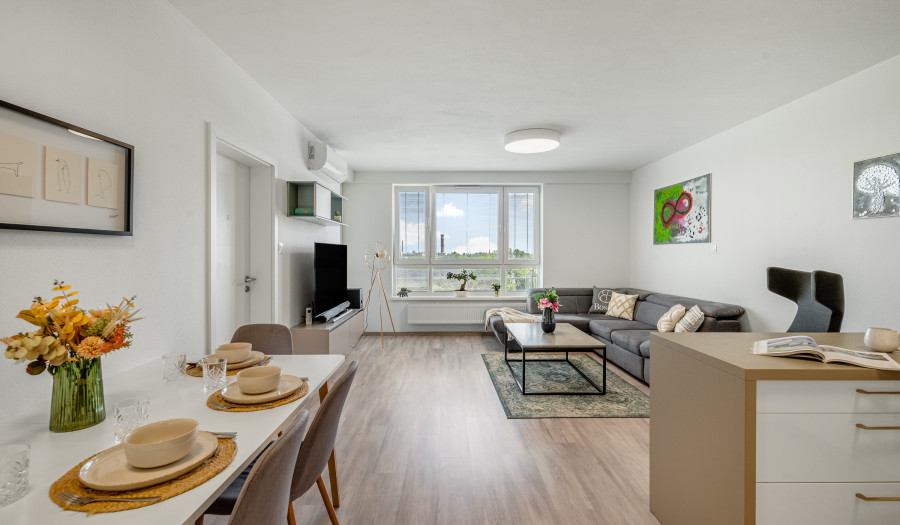REZERVOVANÉ: BOSEN | Predaj 4 izbový moderný byt s balkónom, Nobelova ul, Bratislava