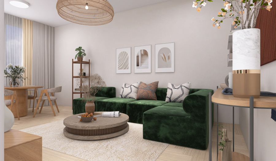 BOSEN | 2 izbový byt s loggiou v centre Fiľakova, 65m2