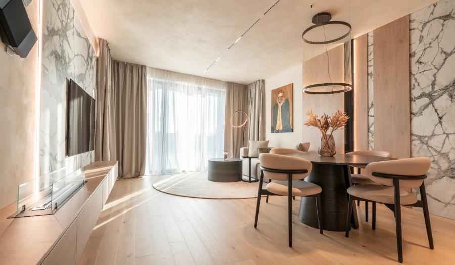 Bosen | Dizajnovo riešený 3-izbový byt s loggiou a výhľadom na Dunaj – Eurovea Riverside, 102,98m²