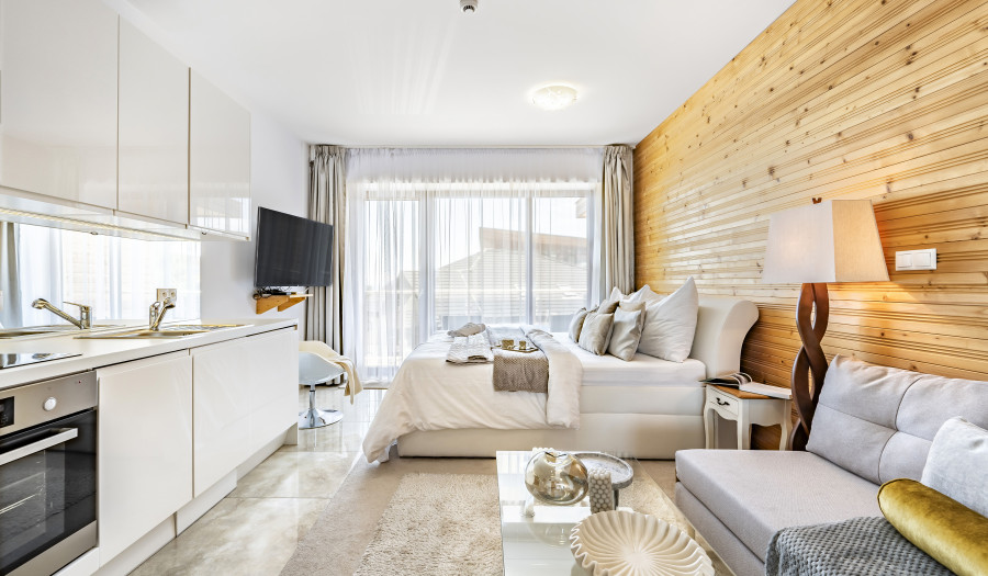BOSEN | Investičný 2-izbový apartmán s loggiami v HREBIENOK RESORT – Starý Smokovec, 56 m²