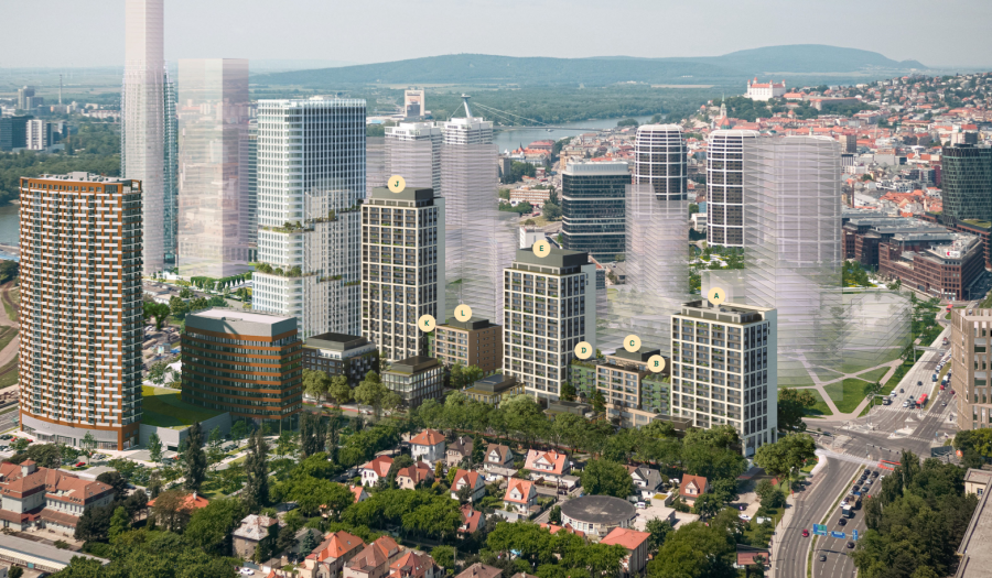 BOSEN | 3-izbový byt v prémiovom projekte DownTown Yards, Bratislava