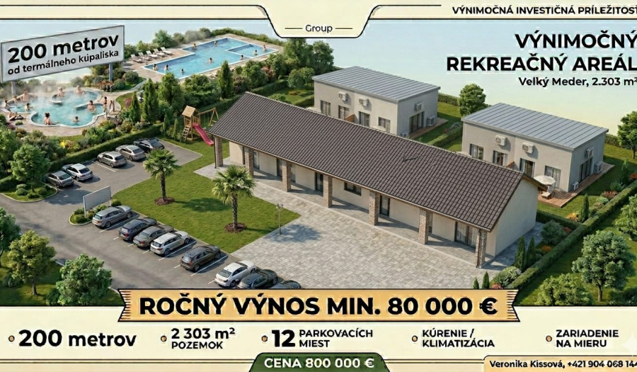 BOSEN | Rekreačný areál s piatimi apartmánmi – Veľký Meder