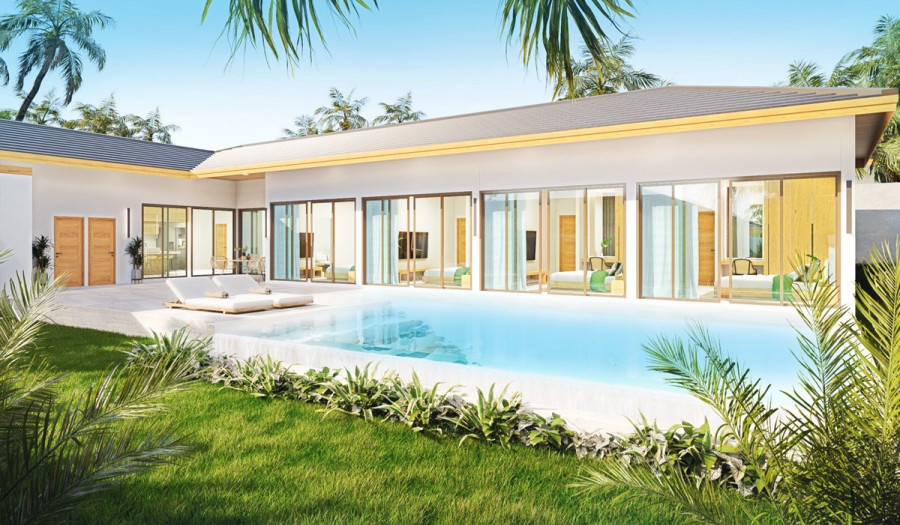 BOSEN | 4 spálňová vila s bazénom typu B, Lamai, Koh Samui, Thajsko