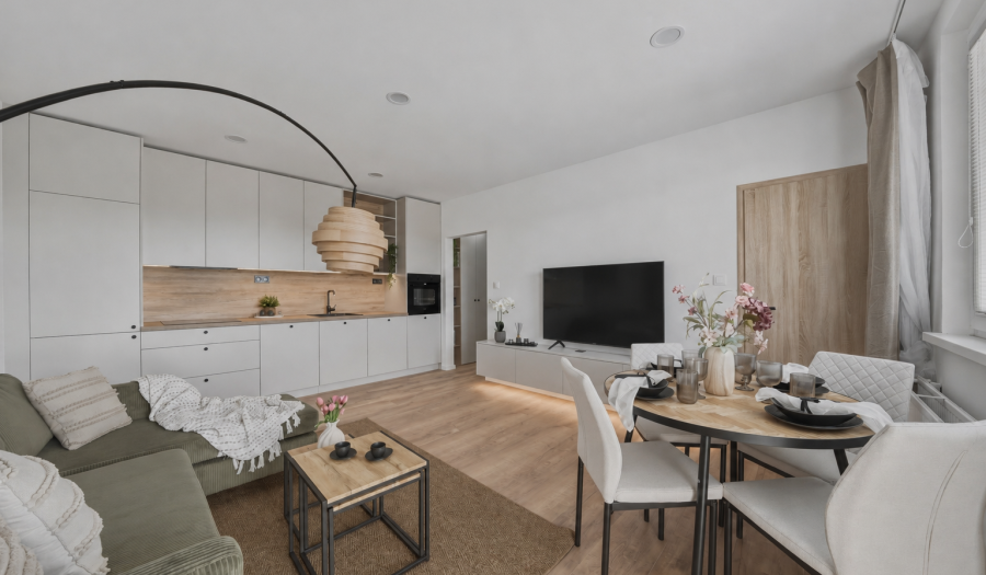 BOSEN | Kompletne zrekonštruovaný a zariadený 2 izbový byt s loggiou, 46 m², Ružinov, Haburská