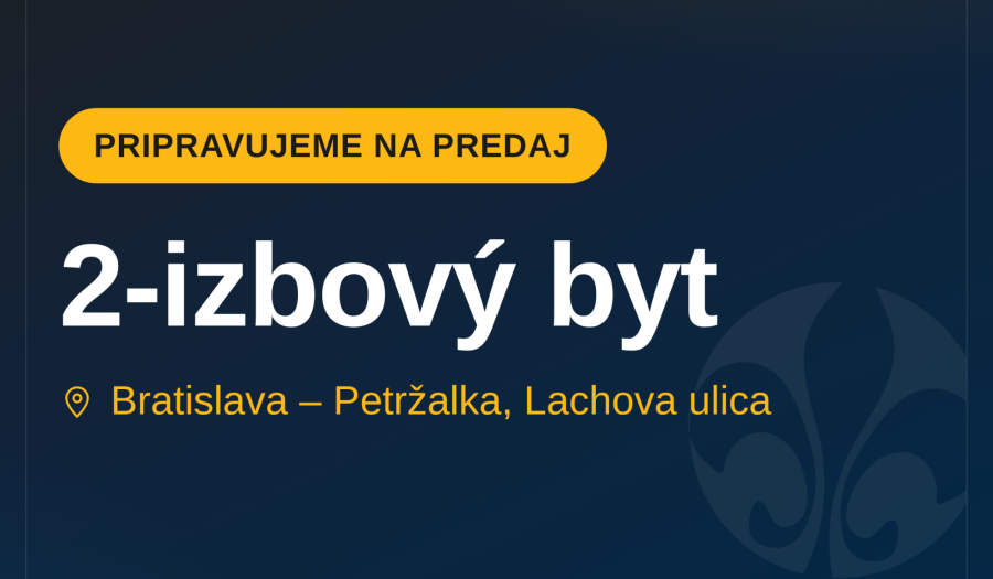 Svetlý 2-izbový byt na Lachovej ulici v Petržalke