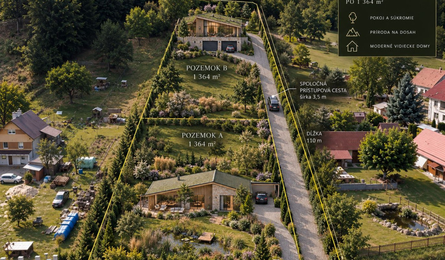 BOSEN |Stavebný pozemok 2728 m²  Žarnovica | obec Ostrý Grúň